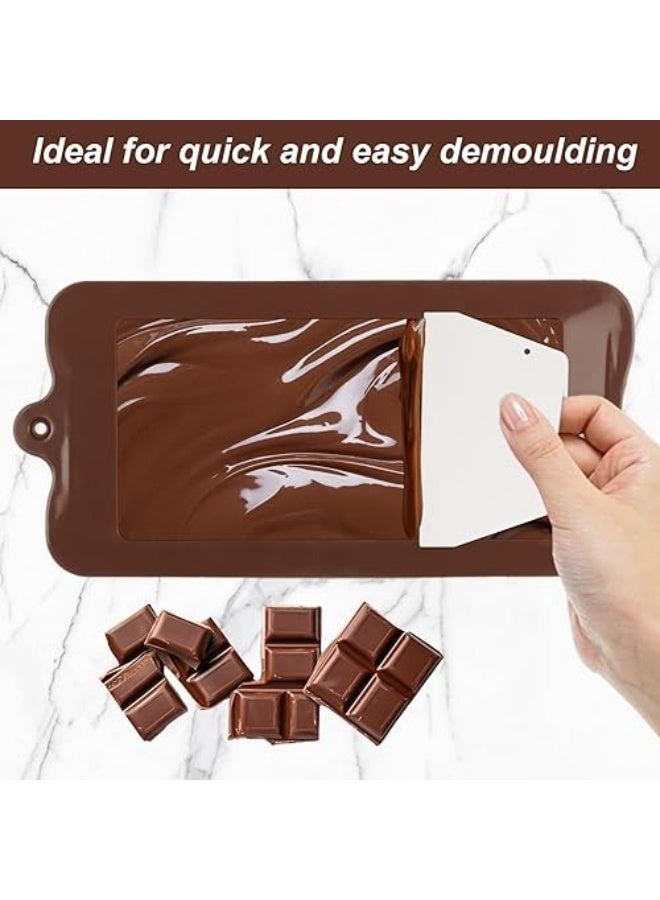 FALMER Silicone Chocolate Bar Mold – Divided into 24 Sections for Homemade Chocolate, Candy, Protein & Energy Bars, Nut- or Fruit-Filled Treats – Snap and Divide Pieces as You Like – Food-Grade, Reusable, Easy Release, Oven, Microwave, Freezer & Dishwasher Safe - Image 5